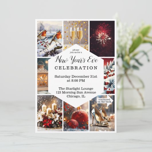 フェスティバルフォトコラージュ大晦日パーティー 招待状 (スタンド正面)