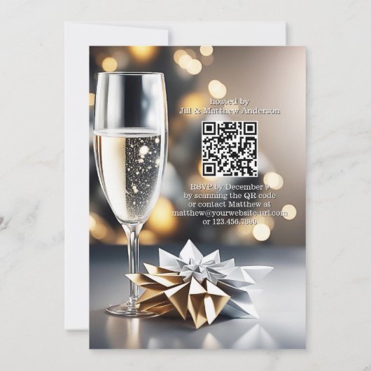 フェスティバルフォトコラージュ大晦日パーティー 招待状 (裏面)