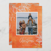 フェスティバルフォトスメリークリススマススノーフレーク シーズンカード (正面/裏面)