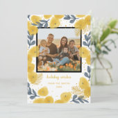 フェスティバルフォト鮮やかイエローフラワーズホリデーカード シーズンカード (スタンド正面)