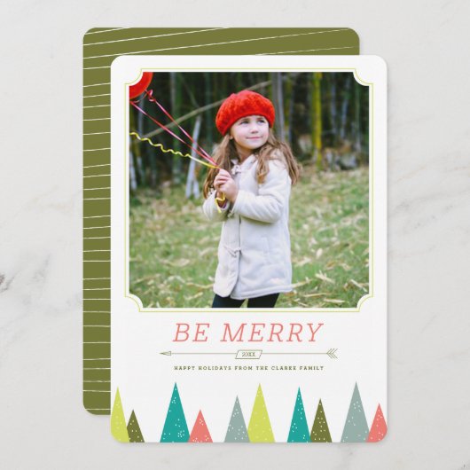 フェスティバルフォレストホリデーフォトカード シーズンカード (正面/裏面)