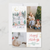 フェスティバルフォレストレッドグリーンハッピーホリデー2写真 シーズンカード (正面)