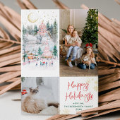 フェスティバルフォレストレッドグリーンハッピーホリデー2写真 シーズンカード