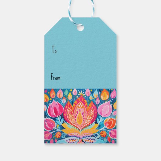 フェスティバルフォヴィシュディワリグリーティング ギフトタグ (裏面)