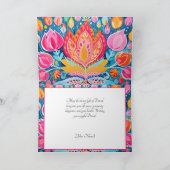 フェスティバルフォヴィシュディワリグリーティング シーズンカード (内部)