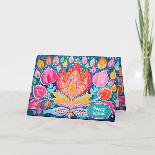 フェスティバルフォヴィシュディワリグリーティング シーズンカード (正面)