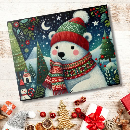 フェスティバルフォークアートクリスマス ジグソーパズル