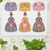 フェスティバルフォークアートレディース キッチンタオル (折り畳み)