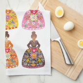 フェスティバルフォークアートレディース キッチンタオル (四つ折り)