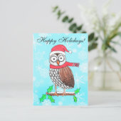 フェスティバルフクロウホリディグリーティングハガキ シーズンポストカード (スタンド正面)