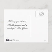 フェスティバルフクロウホリディグリーティングハガキ シーズンポストカード (裏面)