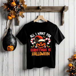 フェスティバルフュージョンおもしろい:ハロウィーンとクリスマス Tシャツ