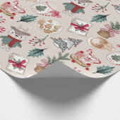 フェスティバルフューリーフレンズホリデーラッピング紙 ラッピングペーパー (角)