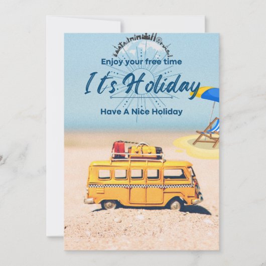 フェスティバルフラットホリデーカードユニーク – グリーティングカード シーズンカード (正面)