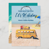 フェスティバルフラットホリデーカードユニーク – グリーティングカード シーズンカード (正面/裏面)