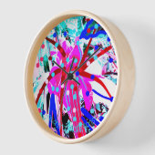 フェスティバルフラワーアートウォールクロック#1 壁時計 (傾斜)