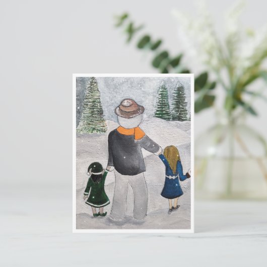 フェスティバルフレンズ絵を描ズバイアルフレッドキツネ収集可能 ポストカード (スタンド正面)