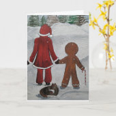 フェスティバルフレンズ絵を描ズバイアルフレッドキツネ カード (黄色い花)