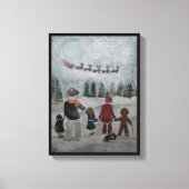 フェスティバルフレンズ絵を描ズバイアルフレッドキツネ キャンバスプリント (正面)