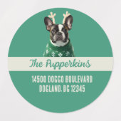 フェスティバルフレンチエ防水差出人住所ラベル ラベル (デザイン1)