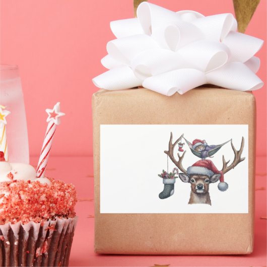 フェスティバルフレンド 長方形シール (パーティー)