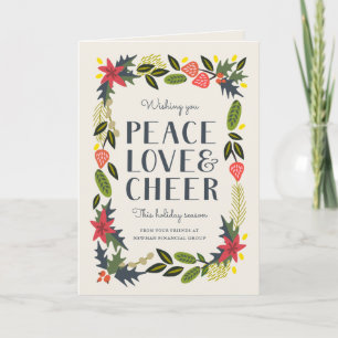 フェスティバルフレームホリデイ   モダン企業の休日 シーズンカード