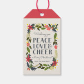 フェスティバルフレームホリデーギフトラベル ギフトタグ (正面)