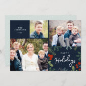 フェスティバルフレームホリデー数々のフォトカード シーズンカード (正面/裏面)