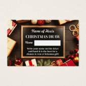 フェスティバルフレーム、クリスマスパーティーラッフルチケット (正面)