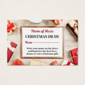 フェスティバルフレーム、クリスマスパーティーラッフルチケット (正面)