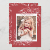 フェスティバルフレーム、クリスマスフォトカード シーズンカード (正面/裏面)