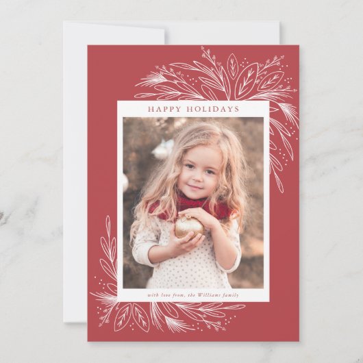 フェスティバルフレーム、ホリデーフォトカード シーズンカード (正面)