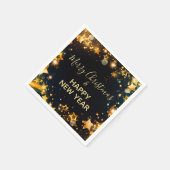 フェスティバルフレーム(金ゴールドスター《写真》ぼけ味とキラキラ) スタンダードカクテルナプキン (角)