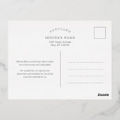 フェスティバルフレ実在イルビジネスホリディハガキ 箔招待状ポストカード (裏面)