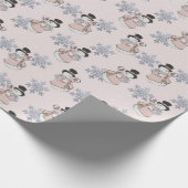 フェスティバルフロリーズ – 雪だるまセレナーデラッピング紙 ラッピングペーパー (角)
