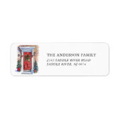 フェスティバルフロントドア差出人住所 ラベル (正面)