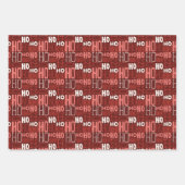 フェスティバルフローラとホーホーホーホクリスマス ラッピングペーパーシート (正面2)