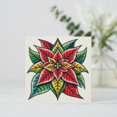 フェスティバルフローラアポップ・アートのートポインセチア解体書 招待状 (スタンド正面)