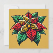 フェスティバルフローラアポップ・アートのートポインセチア解体書 招待状 (裏面)