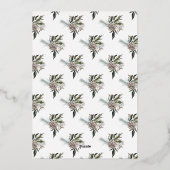 フェスティバルフローラアルファベット金ゴールドJOY写真 箔シーズンカード (裏面)