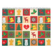 フェスティバルフローラクリスマスボタニカルホリデーデザイン カレンダー (カバー)