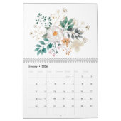 フェスティバルフローラクリスマスボタニカルホリデーデザイン カレンダー (1月 2026)