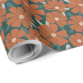 フェスティバルフローラクリスマス壁紙レッドコスモス ラッピングペーパー (ロールコーナー)