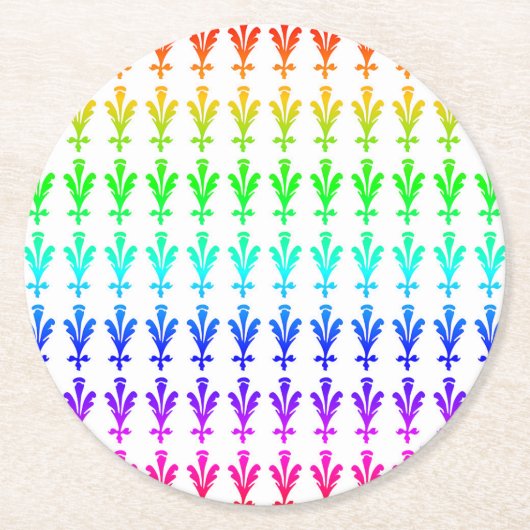 フェスティバルフローラコースター ラウンドペーパーコースター (正面)