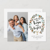 フェスティバルフローラハヌカー写真 シーズンポストカード (正面/裏面)