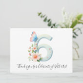 フェスティバルフローラバタフライシックス誕生日サンキューユー サンキューカード (スタンド正面)