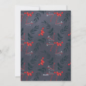 フェスティバルフローラベリークリスマスホリデーカード シーズンカード (裏面)