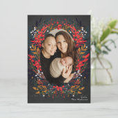 フェスティバルフローラベリーチョーククリスマスホリデーカード シーズンカード (スタンド正面)