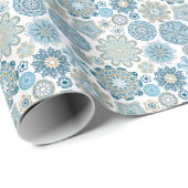 フェスティバルフローラマンダラスノーフレークのパターン ラッピングペーパー (ロールコーナー)