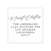 フェスティバルフローラメリークリスマスシルバーインク ラバースタンプ (インプリント)